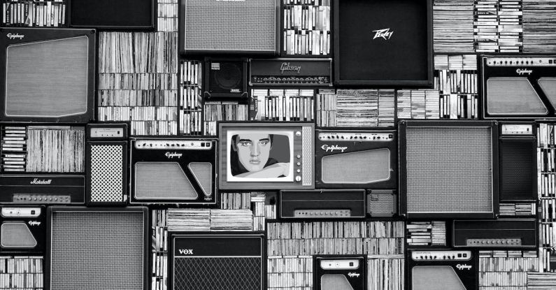 AI Media Entertainment - Elvis Presley Digital Wallpaper