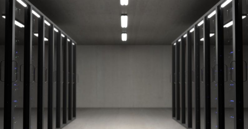 Big Data - Black Server Racks on a Room