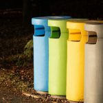 Recycling Bins - Recycling Bins by Pavement