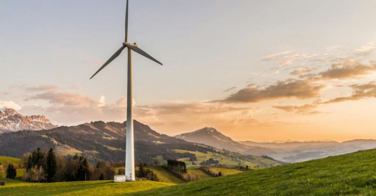 Wind Turbine - White Windmill