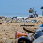 Ocean Plastic - Piles Of Garbage By The Shore