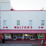 AR Shopping - a store front with a red and white awning